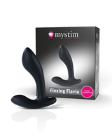 Mystim Flexing Flavio eStim Silicone Prostate Stimulator - Black by Mystim