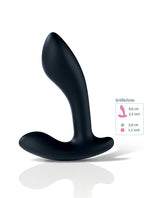 Mystim Flexing Flavio eStim Silicone Prostate Stimulator - Black by Mystim