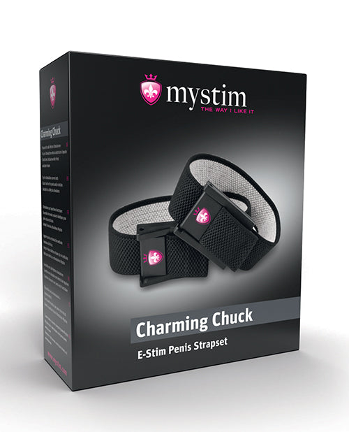 Mystim Charming Chuck - Strap Set of 2 with 2mm Adaptor by Mystim