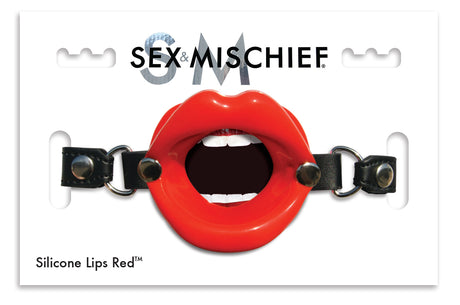 Sportsheets Silicone Lips Mouth Gag — Red - SS099-43