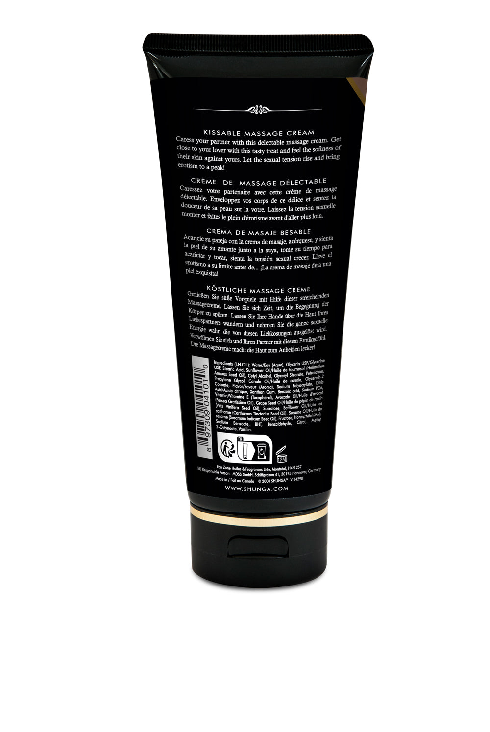 Shunga Kissable Massage Cream — Intoxicating Chocolate, 7 fl oz (200 ml) - SHU4109