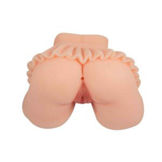 Nasstoys Always Horny Dual-Entry Masturbator, White, 8" - NW2903