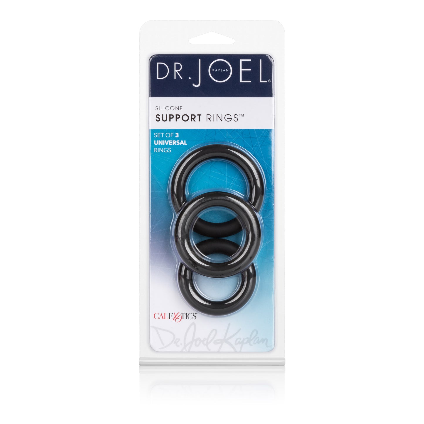 Dr. Joel Kaplan Silicone Support Rings - Black by CalExotics