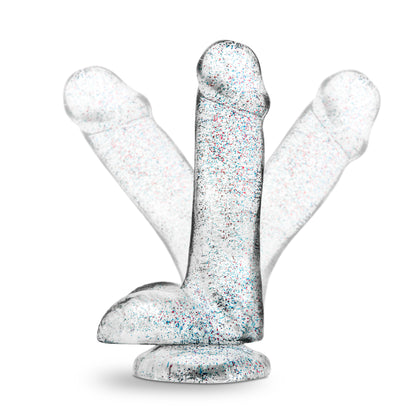 Naturally Yours - 6 Inch Glitter Cock - Sparkling Clear by Blush