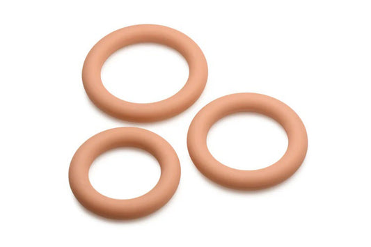 Curve Toys Jock Silicone Cock Ring Set — 3 Rings (Medium) - CN-09-0953-12