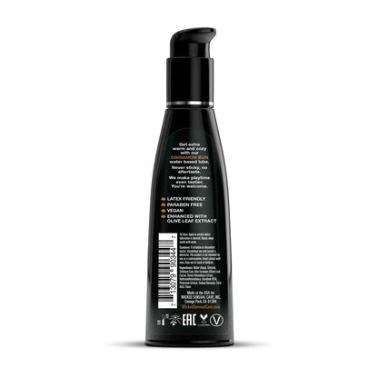 Aqua Cinnamon Bun Flavored Water Based Intimate Lubricant - 4 Fl. Oz. by Wicked Sensual Care
