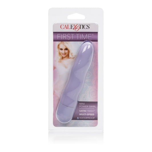 CalExotics First Time Mini Power Swirl Mini Vibrator - Purple - SE0004162