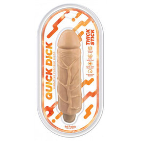 Hott Products Quick Dick Vibrating Flex Dildo — 5 Inch - HTP3766