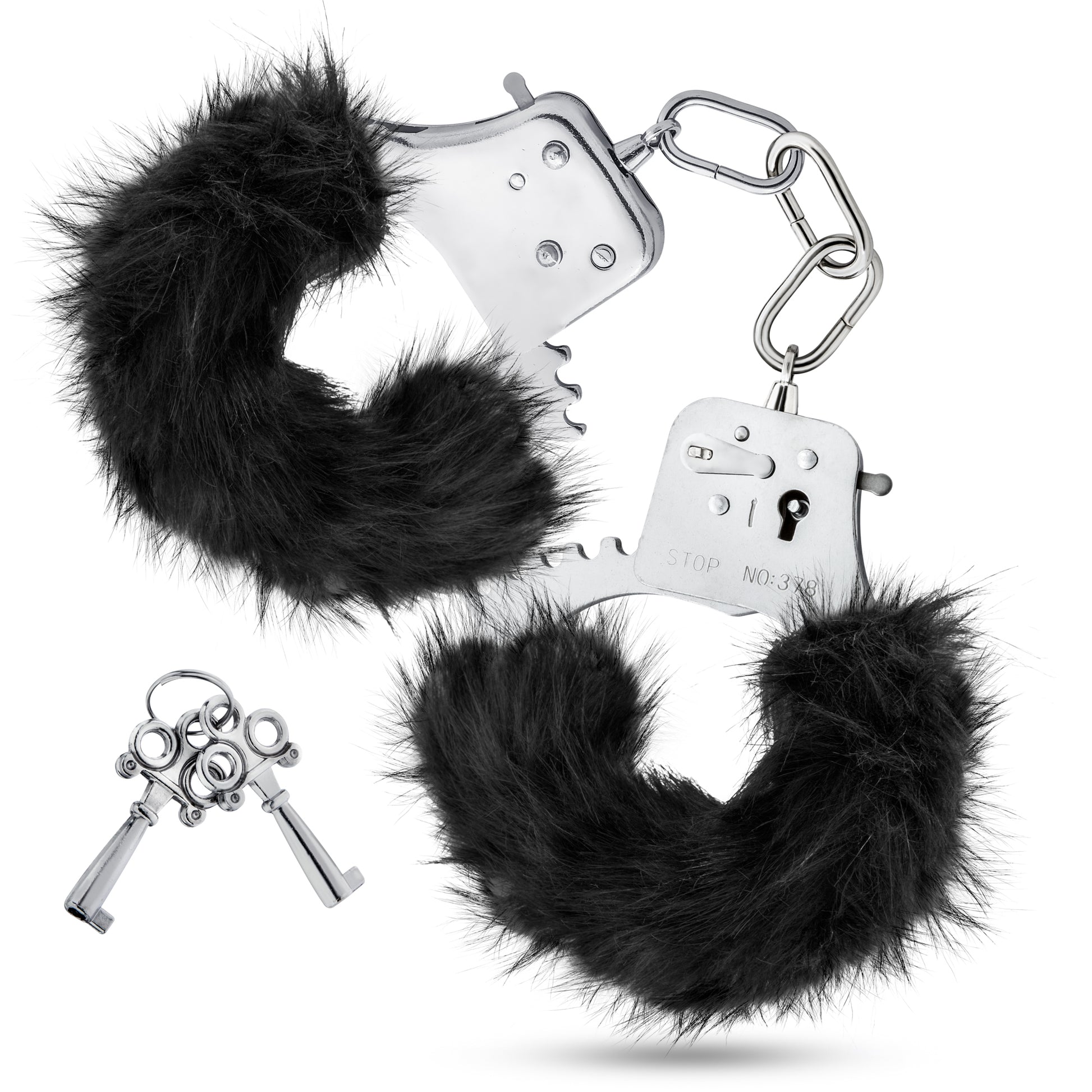 Temptasia - Plush Fur Cuffs - Black by Blush