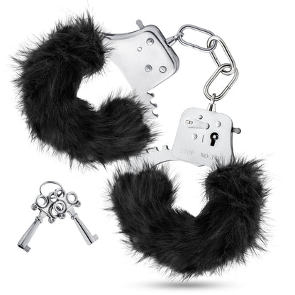 Temptasia - Plush Fur Cuffs - Black by Blush