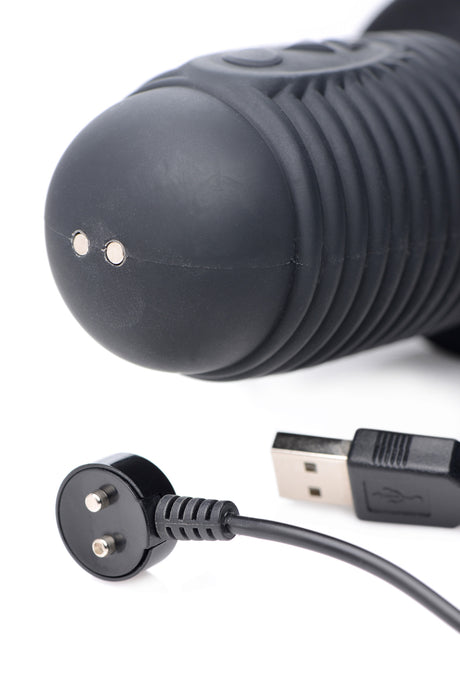 Power Pounder Vibrating and Thrusting Silicone Dildo by XR Brands