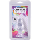 Doc Johnson Crystal Jellies Novice Pop Plug — 4 in, Clear - DJ0283-16-CD