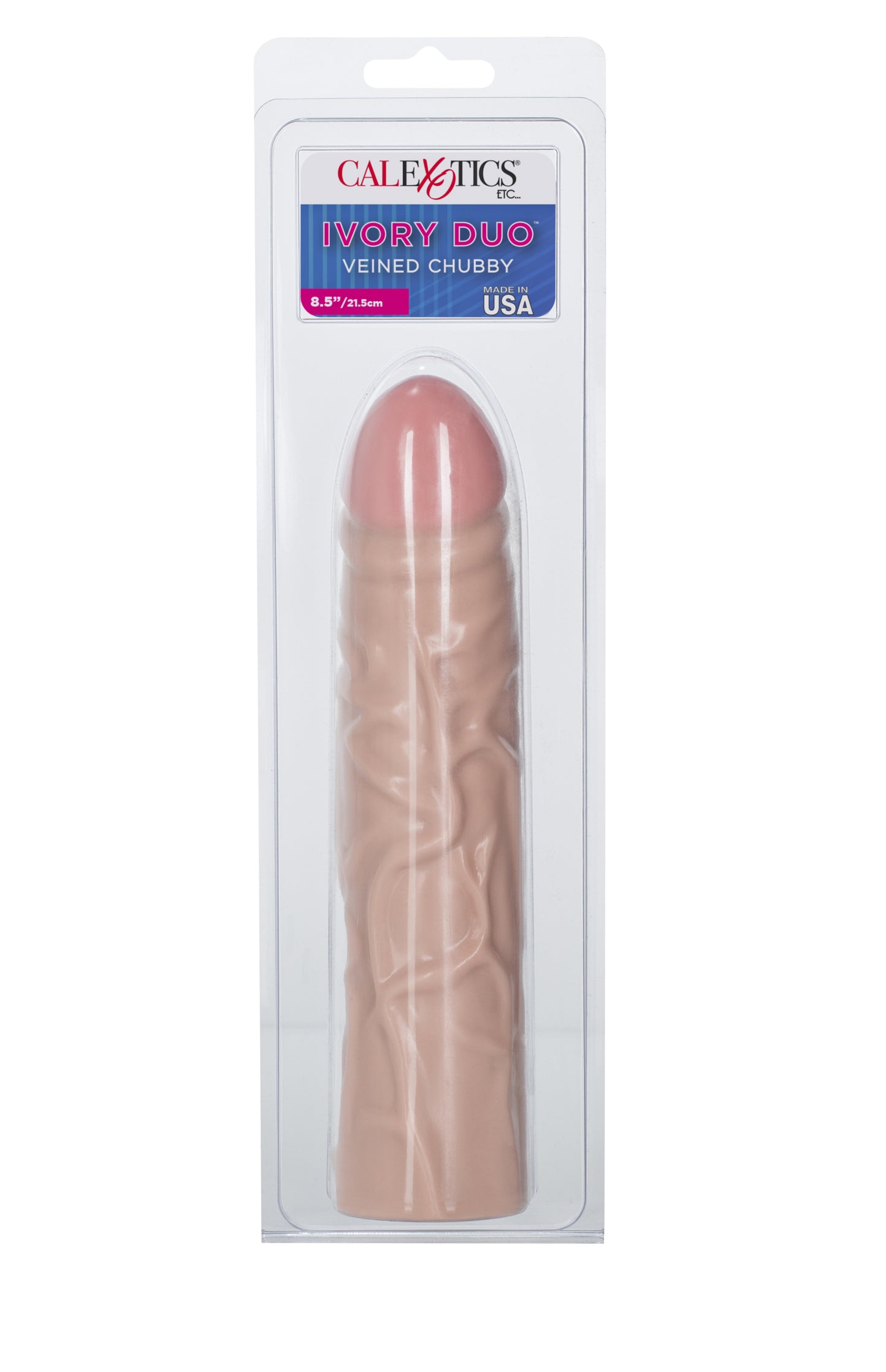 Ivory Duo 8.5 Inches Veined Chubby by CalExotics