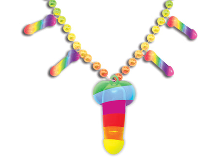 Hott Products Rainbow Pecker Whistle Necklace - HTP2970