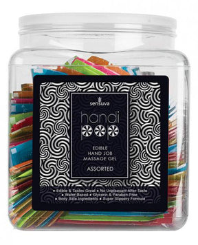 Sensuva Handipop Hand Job Massage Gel — 100 Single-Use Assorted Packets - SEN-VL680-100AF