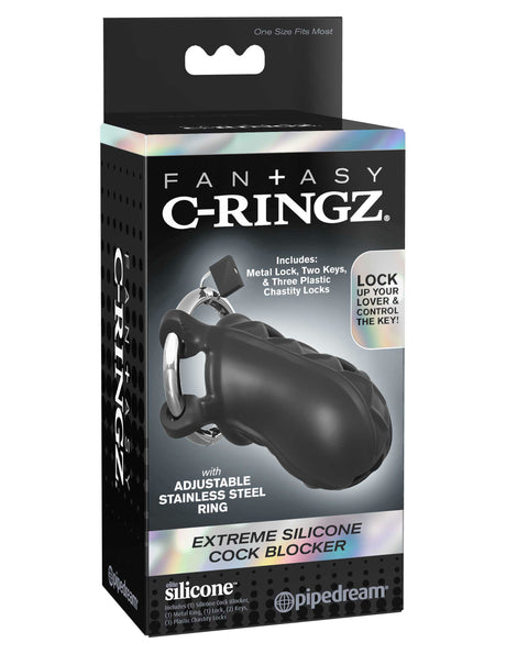 Fantasy C-Ringz Extreme Silicone Cock Blocker by Pipedream