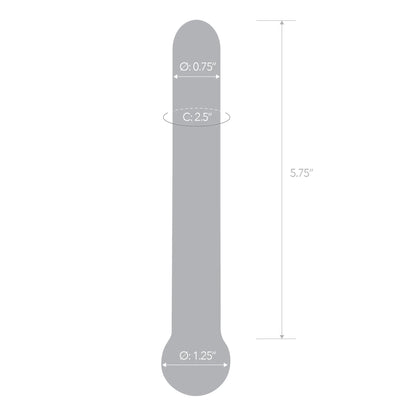7 Inch Straight Glass Dildo by Electric Novelties