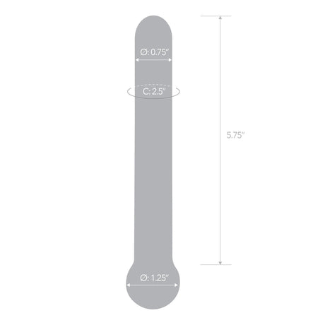7 Inch Straight Glass Dildo by Electric Novelties