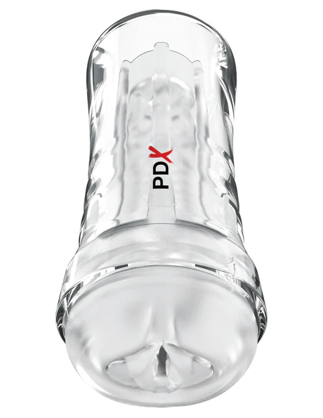 Pipedream Wet Pussies Self-Lubricating Stroker, Frosted (8.3 in) - PDRD440-20
