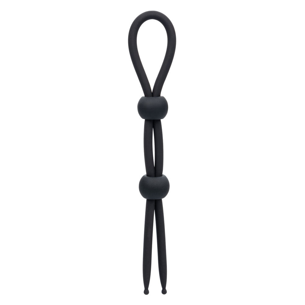 CalExotics Alpha Liquid Silicone Dual Lasso — Black, 7.5 in - SE1492292
