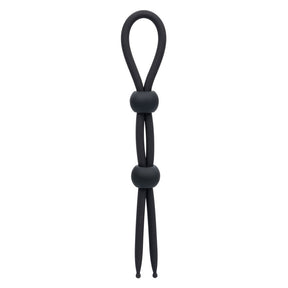 CalExotics Alpha Liquid Silicone Dual Lasso — Black, 7.5 in - SE1492292