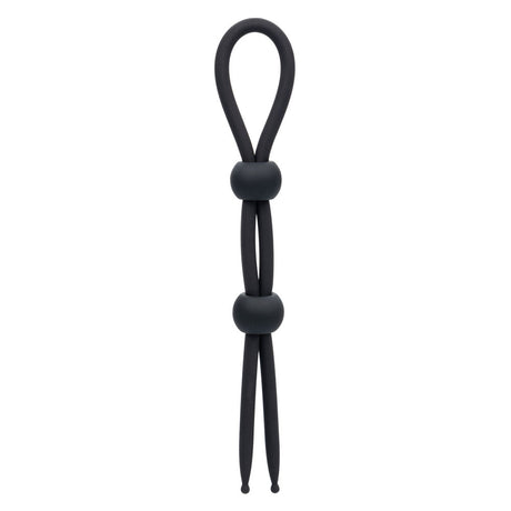 CalExotics Alpha Liquid Silicone Dual Lasso — Black, 7.5 in - SE1492292