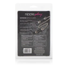 CalExotics Nipple Play Superior Adjustable Nipple Clamps (Pair) - SE2593202