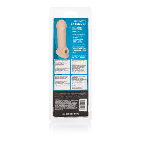 CalExotics Ultimate Extender Penis Sleeve — Ivory, Adds 2 in - SE1627102