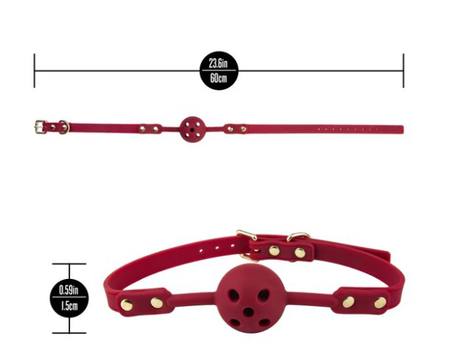 Blush Temptasia Ardor Breathable Ball Gag — Red - BL-55558