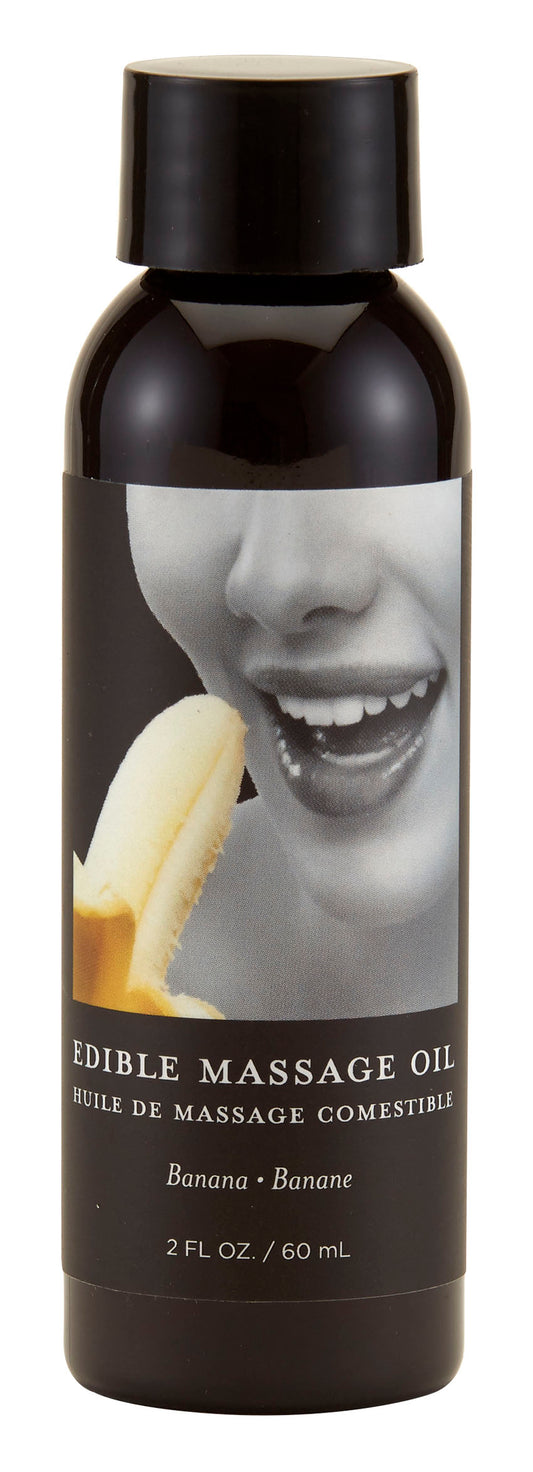 Earthly Body Banana Edible Massage Oil, 2 fl oz - EB-MSE210