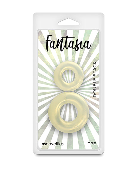 Fantasia Double Stack Cock Rings - Amber by Fantasia
