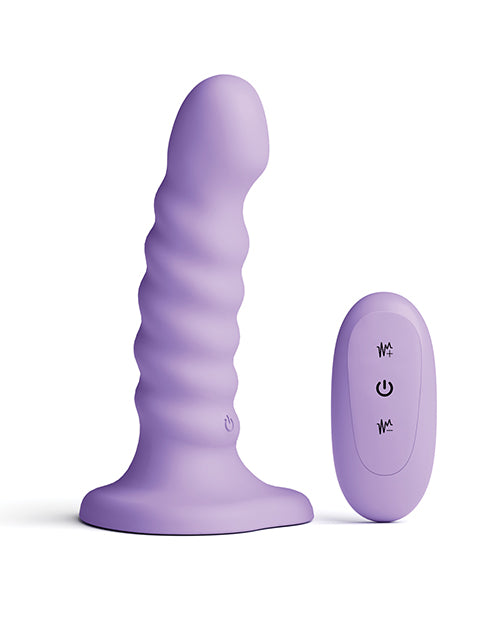 Colours - Ribbed - 5" Vibrating Dildo - Purple by Colours