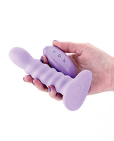 Colours - Ribbed - 5" Vibrating Dildo - Purple by Colours
