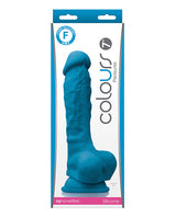 Colours Pleasures 7" Dong w/Balls & Suction Cup - Blue by Colours