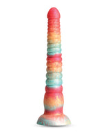 Colours Stacked 9" Dildo - Red/Gold by Colours