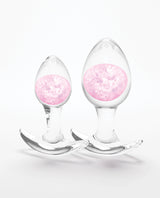 Cosmic Glams 2-Piece Anal Plug Kit, Pink