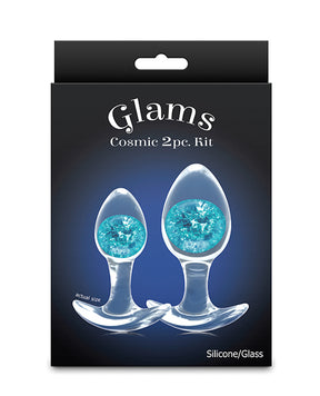 Cosmic Glams 2 pc Plug Kit - Blue by Cosmic Glams