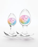Cosmic Glams 2-Piece Rainbow Plug Kit with Sparkling Glass Marbles