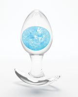 Cosmic Glams Medium Plug — Blue, Liquid Silicone