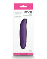 INYA Flirt Vibrator — Dark Purple, Flexible Rechargeable Vibe