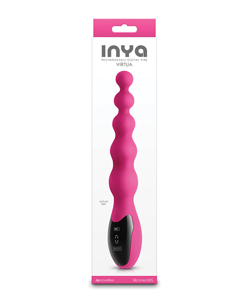 INYA Virtua Digital Beaded Anal Vibrator - Pink by Inya