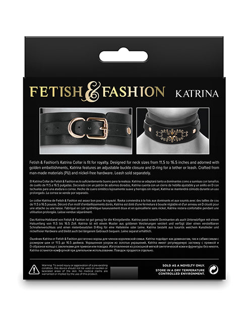 Fetish & Fashion Katrina Collar - Black by Fetish & Fashion
