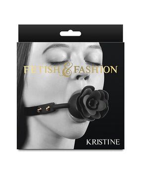 Fetish & Fashion Kristine Ball Gag - Black by Fetish & Fashion