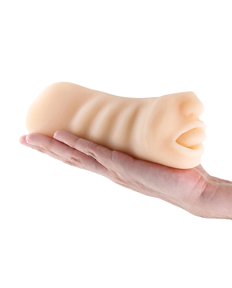 Barely Legal Harley Stroker — White TPE/TPR Textured Stroker