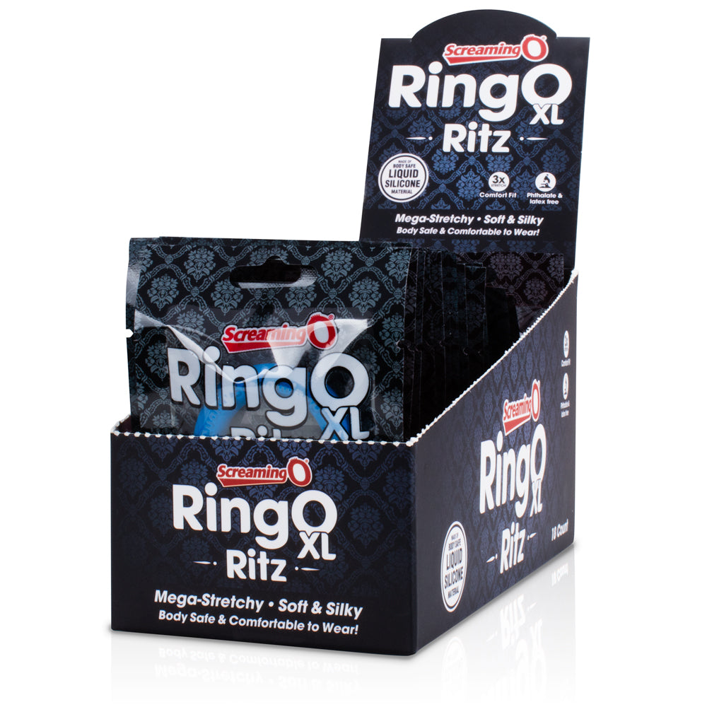 Screaming O RingO Ritz XL Liquid Silicone Cockring, 18 Count Assorted - LSX-110D