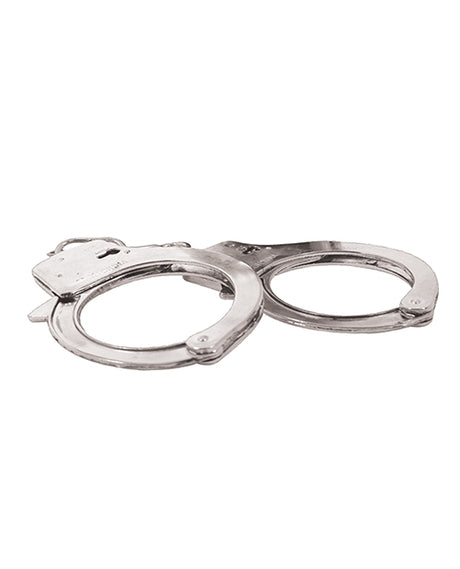 Dominant Submissive Metal Handcuffs with Quick Release and Blindfold