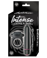 Intense Cockring & Bullet - Black by Intense