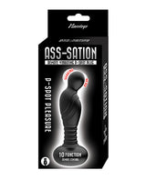 Ass-sation Remote Vibrating P Spot Plug - Black by Ass-sation