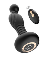 Ass-sation Remote Vibrating P Spot Plug - Black by Ass-sation