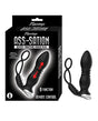 Ass-station Remote Prostate Power Plug w/Cock & Ball Ring - Black by Ass-sation
